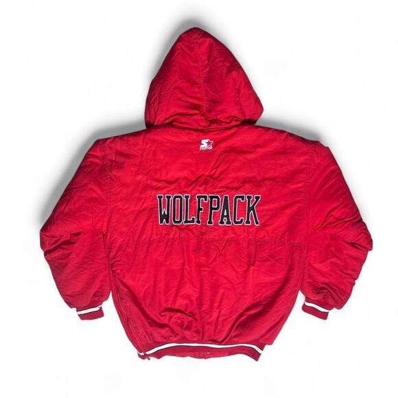 Starter 90s Vintage North Carolina NC State University Wolfpack Jacket Medium - Picture 5 of 7